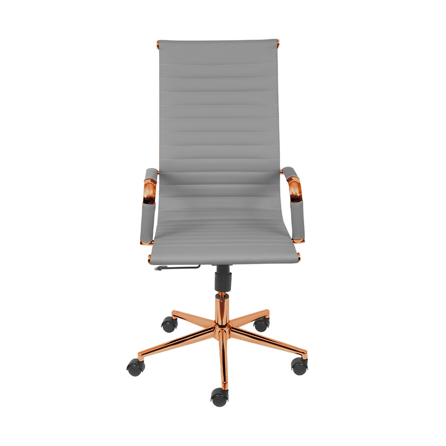 Cadeira de Escritório Giratoria Eames Cinza - Alta | Red Gold