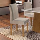 Ver imagem 4 de Conjunto 8 Cadeiras para Sala de Jantar Espanha Bege/Ypê