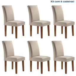 Conjunto 6 Cadeiras para Sala de Jantar Espanha - 1