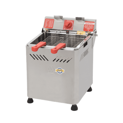 Fritadeira Elétrica de Mesa Água e Óleo 25l 1 Cuba Inox 5000w Marchesoni Ft.2.252 220v