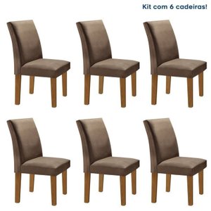 Conjunto 6 Cadeiras para Sala de Jantar Espanha