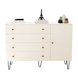 Conjunto Guarda Roupa Casal Premium 242cm 3 Portas e Cômoda 129,5cm 1 Porta 4 Gavetas Minastex - 18