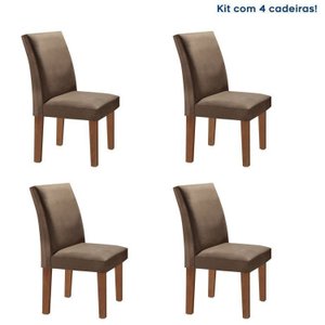 Conjunto 4 Cadeiras para Sala de Jantar Espanha