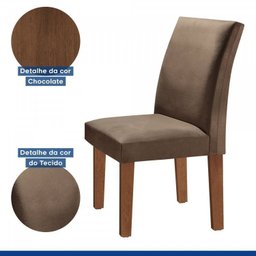 Conjunto 4 Cadeiras para Sala de Jantar Espanha - 7