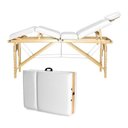 Ver imagem 1 de Maca Portátil Profissional Articulada 3 Posições - 200kg - Barelle Branco