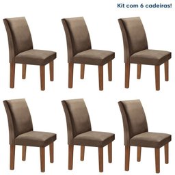 Conjunto 6 Cadeiras Estofadas Espanha - 1