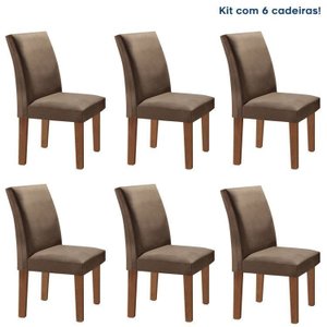 Conjunto 6 Cadeiras Estofadas Espanha