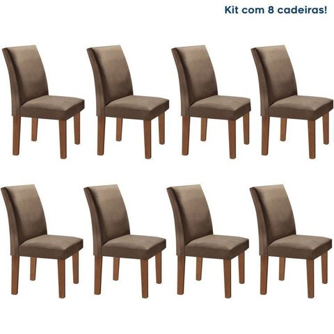Conjunto 8 Cadeiras para Sala de Jantar Espanha