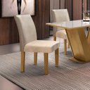 Ver imagem 6 de Conjunto 4 Cadeiras para Sala de Jantar Espanha Bege/Ypê