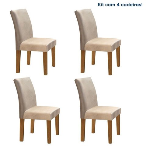 Conjunto 4 Cadeiras para Sala de Jantar Espanha