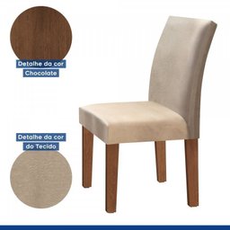 Conjunto 4 Cadeiras para Sala de Jantar Espanha - 8