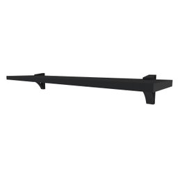 Prateleira 25x100 cms com suporte incluso BELLE 25100 - Preto - 1