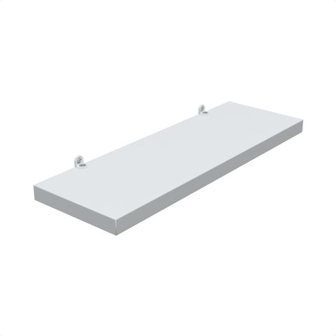 1 Prateleira Branca 30X10 Com Suporte Flutuante Mdf  Organizadora Decoração Cozinha Quarto Banheiro