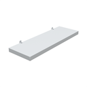 Ver imagem 1 de 1 Prateleira Branca 30X10 Com Suporte Flutuante Mdf  Organizadora Decoração Cozinha Quarto Banheiro