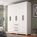 Ver imagem 1 de Guarda-roupa Casal 6 Portas e 3 Gavetas