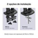 Ver imagem 2 de Kit Suporte Articulado Monitor e Notebook Pistão F160n + Bandeja Apoio Nbh-2