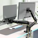 Ver imagem 3 de Kit Suporte Articulado Monitor e Notebook Pistão F160n + Bandeja Apoio Nbh-2