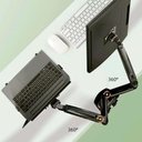 Ver mais imagens de Kit Suporte Articulado Monitor e Notebook Pistão F160n + Bandeja Apoio Nbh-2