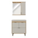 Ver imagem 5 de Armário Conjunto de Banheiro com Gabinete, Cuba e Espelheira e LED 80 cm