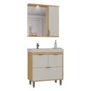 Ver imagem 4 de Armário Conjunto de Banheiro com Gabinete, Cuba e Espelheira e LED 80 cm