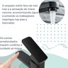 Torneira de Banheiro Monocomando para Bancada Mesa Estilo Inustrial Quadrada na Cor Preta Água Quent - 5