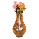 Ver imagem 1 de Vaso de Chão Decorativo Grande Andromeda Mdf:mdf Cru/85x30cm