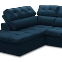Ver imagem 6 de Sofá 4 Lugares Retrátil Reclinável Chaise Esquerdo 288cm Solin F04 Veludo Azul - Lyam Decor