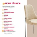 Ver imagem 6 de Conjunto com 2 Cadeiras Metal Vicenza Moderna Mobilia