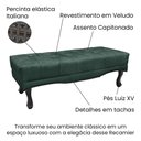 Ver imagem 4 de Recamier 0,90m com Pés Luis Xv e Capitonê em Tecido Veludo Vicenza - Lucadi