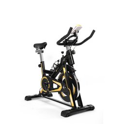 BICICLETA SPINNING COM RODA DE INERCIA DE 13KG - PRETO E AMARELO - 5