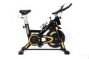 Ver imagem 1 de BICICLETA SPINNING COM RODA DE INERCIA DE 13KG - PRETO E AMARELO