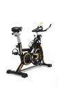 Ver imagem 6 de BICICLETA SPINNING COM RODA DE INERCIA DE 13KG - PRETO E AMARELO