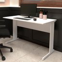 Ver imagem 1 de Mesa Escrivaninha de Estudos 120cm X 60cm Pé Metal F5 Office