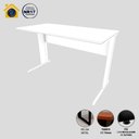 Ver imagem 3 de Mesa Escrivaninha de Estudos 120cm X 60cm Pé Metal F5 Office