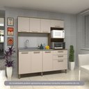 Ver imagem 1 de Cozinha Compacta 182,10cm 8 Portas e 2 Gavetas sem Tampo sem Fundo 354 Luciane Móveis