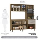 Ver imagem 2 de Cozinha Compacta 182,10cm 8 Portas e 2 Gavetas sem Tampo sem Fundo 354 Luciane Móveis