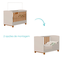 Ver imagem 4 de Quarto de Bebe Berço Americano + Comoda Infantil Apolo com Colchão Areia Savana