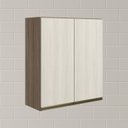 Ver imagem 3 de Armario Aereo 2 Portas Mdf 60 Cm Kali 12205 Carvalho Toq Bianco Toq Nicioli
