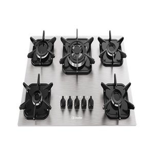 Cooktop Mueller 5 Bocas de Alumínio com Queimador Tripla Chama Mcg5bk