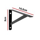 Ver imagem 2 de KIT 12 PEÇAS SUPORTE MÃO FRANCESA P/ PRATELEIRA DE 15CM- PRETA