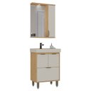 Ver imagem 5 de Armário Conjunto de Banheiro com Gabinete, Cuba e Espelheira e LED 60 cm