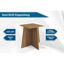 Ver imagem 3 de Base de Mesa p/ Cozinha Lótus BA25 Madeirado s/ Tampo Freijó - Kappesberg