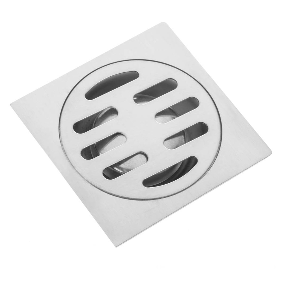 Ralo 10x10 Aço Inox Kit 4 Unidades Banheiro Lavabo Seguro Higienico Resistente - 5