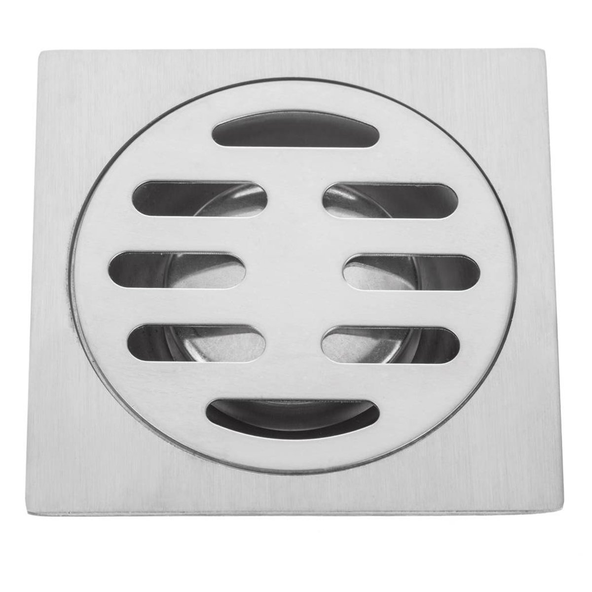 Ralo 10x10 Aço Inox Kit 4 Unidades Banheiro Lavabo Seguro Higienico Resistente - 6