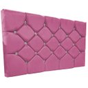 Ver imagem 2 de Cabeceira Casal 1.60 Queen Kassi Suede:Rosa