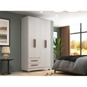 Ver imagem 1 de Guarda-roupa Solteiro 4 Portas e 2 Gavetas