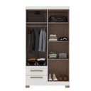 Ver imagem 2 de Guarda-roupa Solteiro 4 Portas e 2 Gavetas