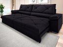 Ver imagem 1 de Sofá com Carregador Usb e Molas no Assento Retrátil Reclinável Nice 2,50m Velosuede - Netsofas