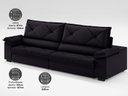 Ver imagem 5 de Sofá com Carregador Usb e Molas no Assento Retrátil Reclinável Nice 2,50m Velosuede - Netsofas