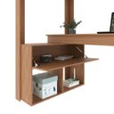 Ver mais imagens de Cama Alta Beliche Office Solteiro Adulto com Escrivaninha Star Light Marrom/Freijó